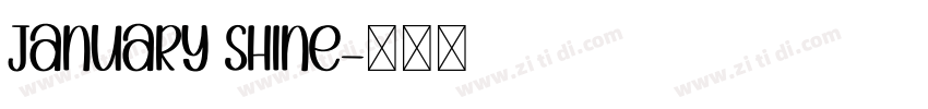 January Shine字体转换